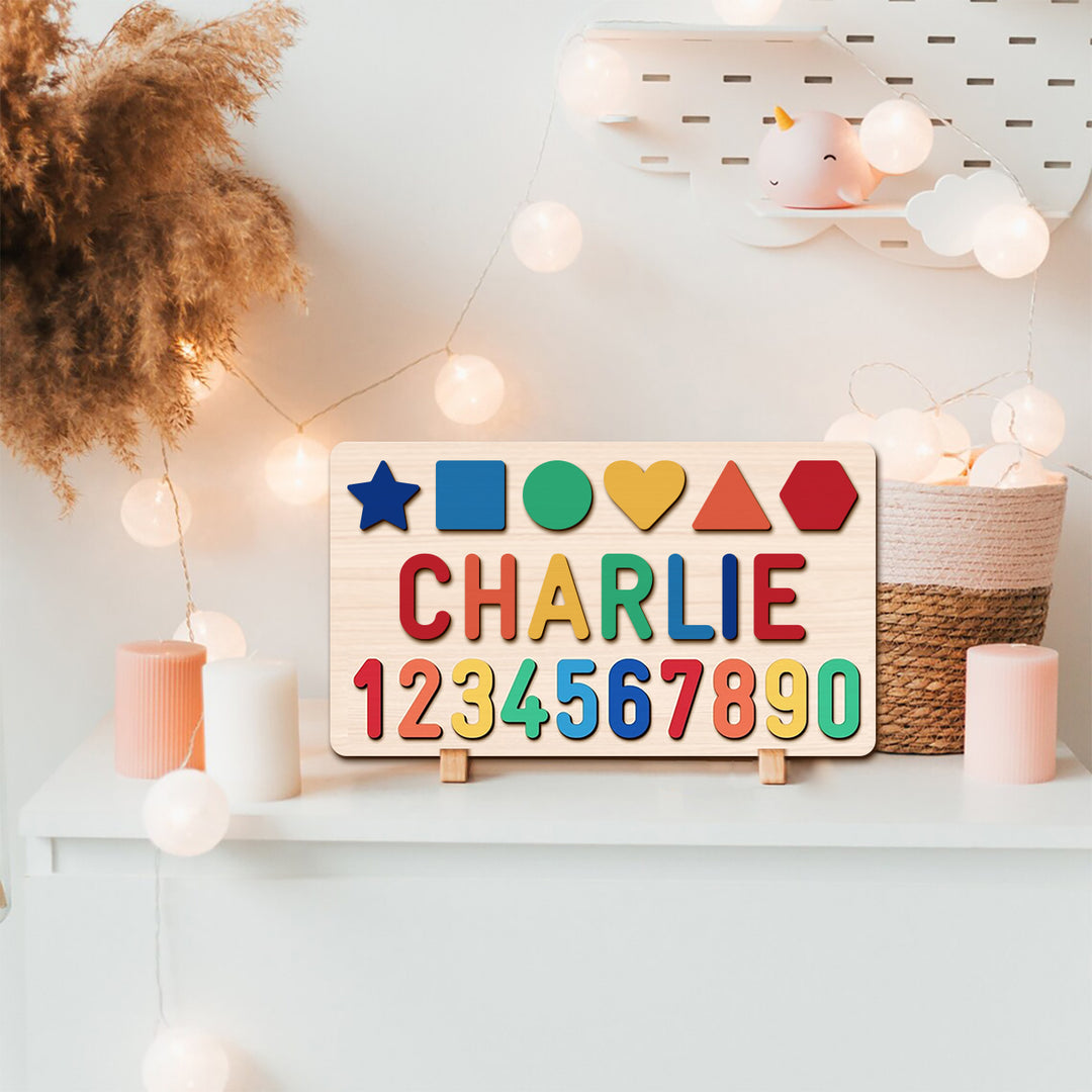 Number Name Puzzle - 3rd Birthday Gift