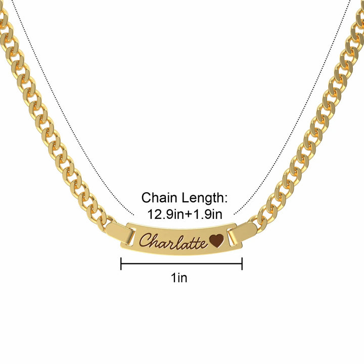 S925 Personalized Baby Name and Birthstone Necklace