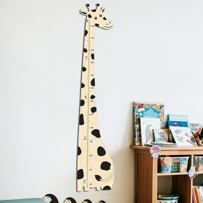 Wooden Baby Giraffe Growth Chart Baby Gift