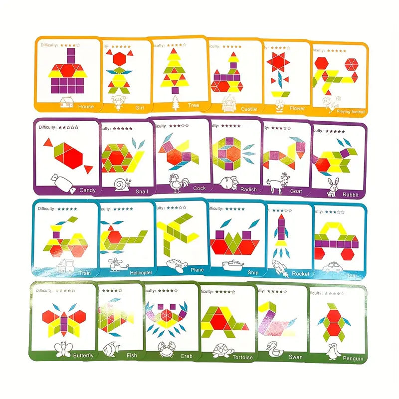 Teaching cards for words and animals