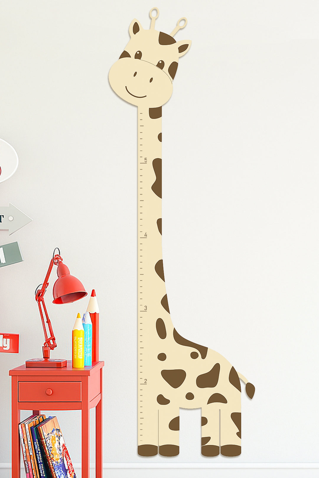 Wooden Giraffe Growth Chart Height Ruler for Kids – Woodemon, image size:1080x1619