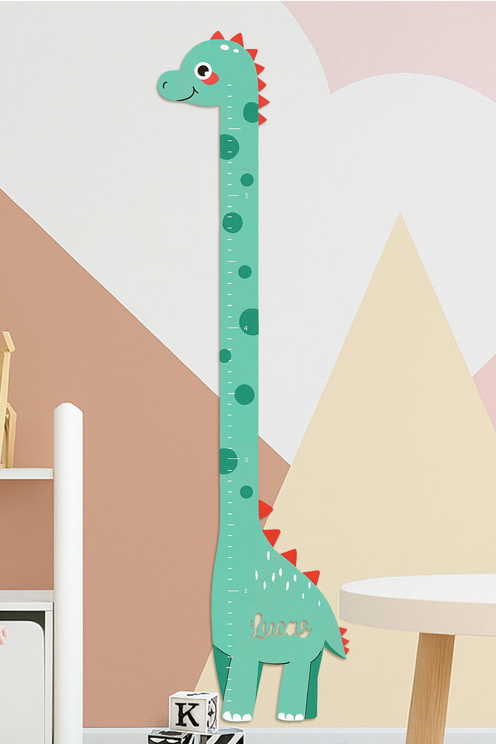 Personalized Wooden Dinosaur Growth Chart Ruler