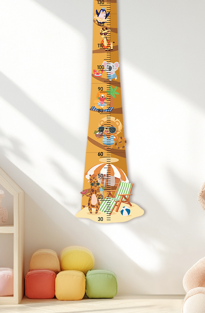 Personalized Wooden Palm Tree Adventure Growth Chart