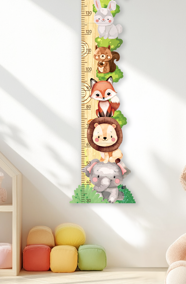 Personalized Wooden Forest Friends Growth Chart