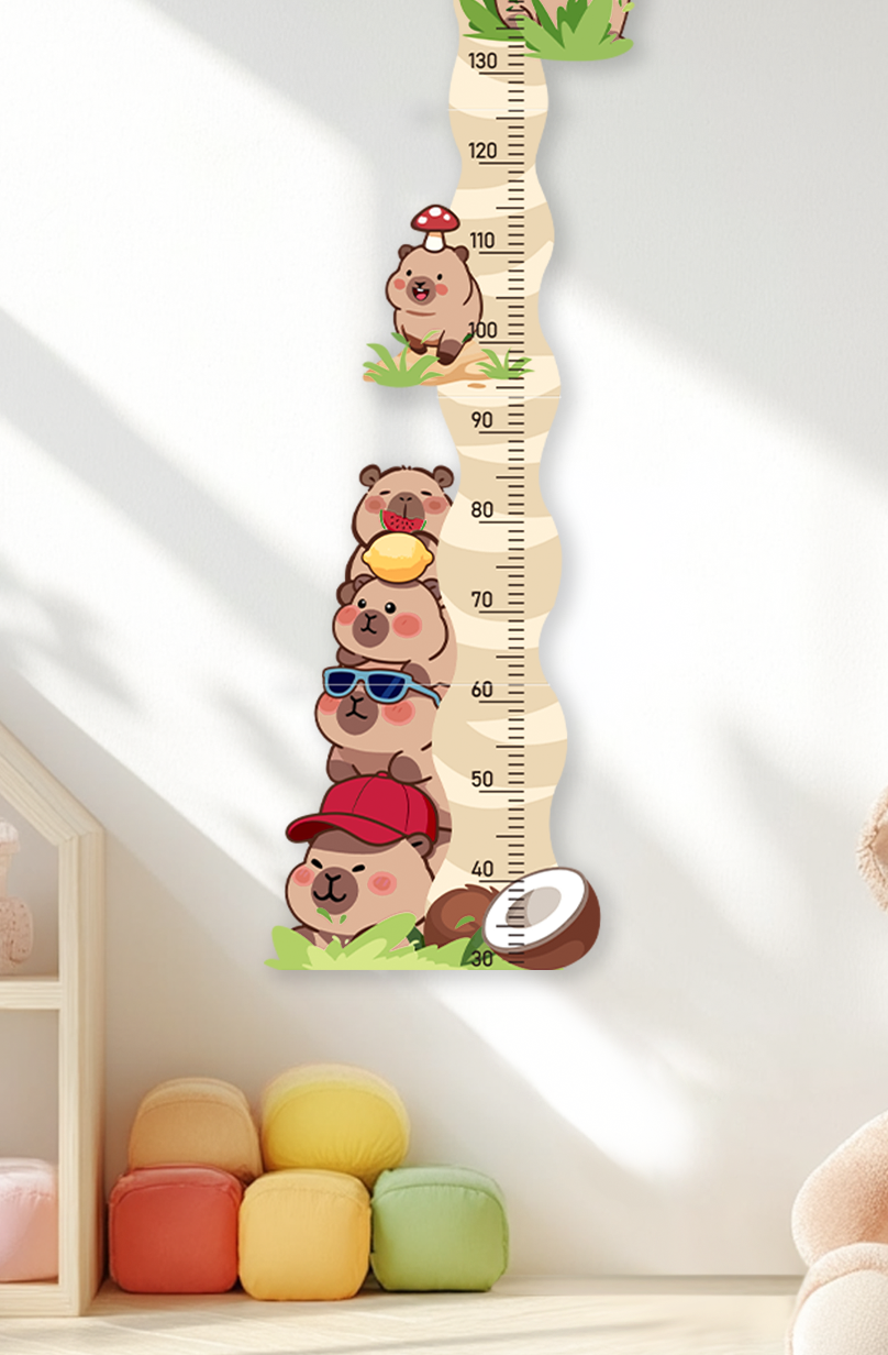 Personalized Wooden Coconut Bear Growth Chart