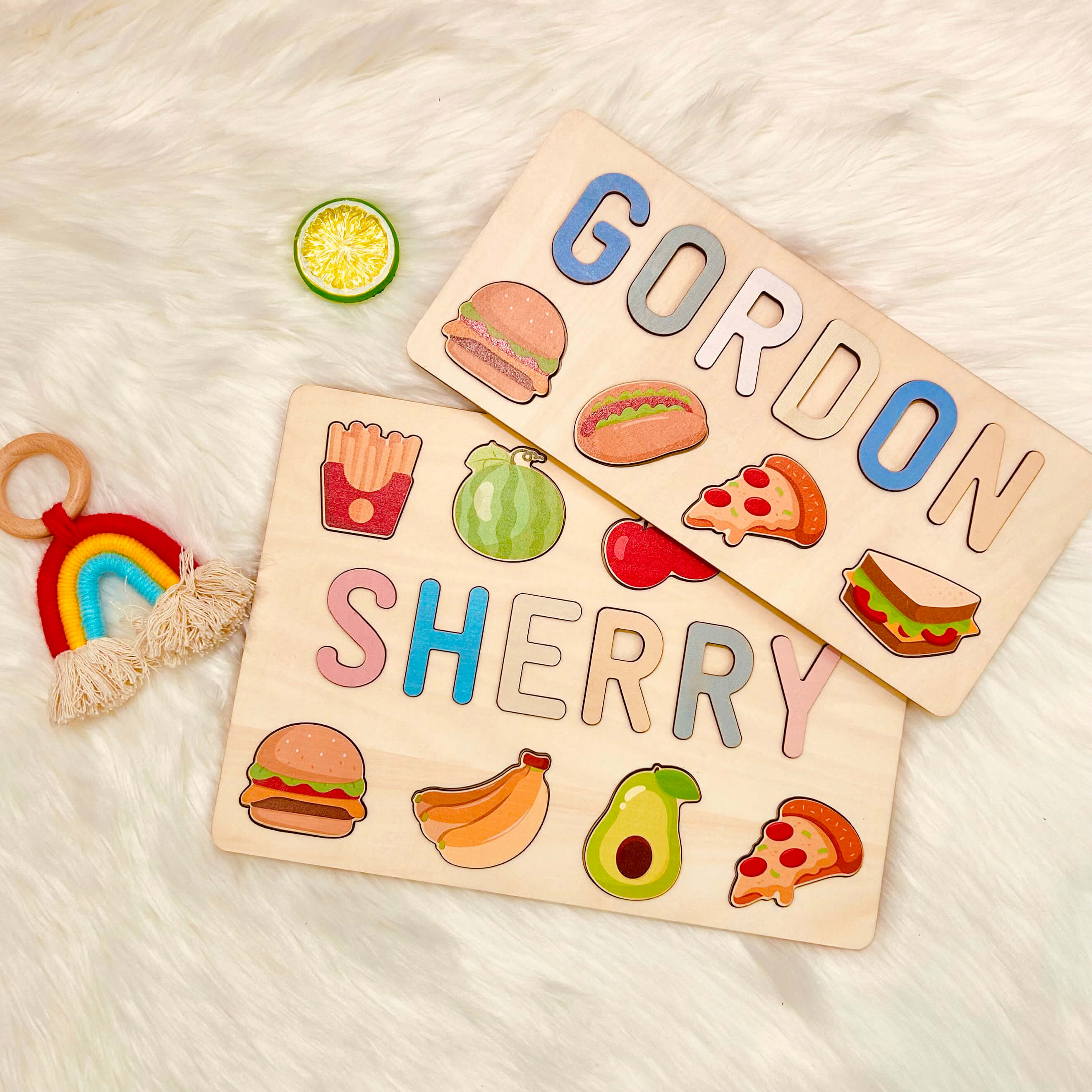 Customized Food Name Puzzle - New Birth Gift