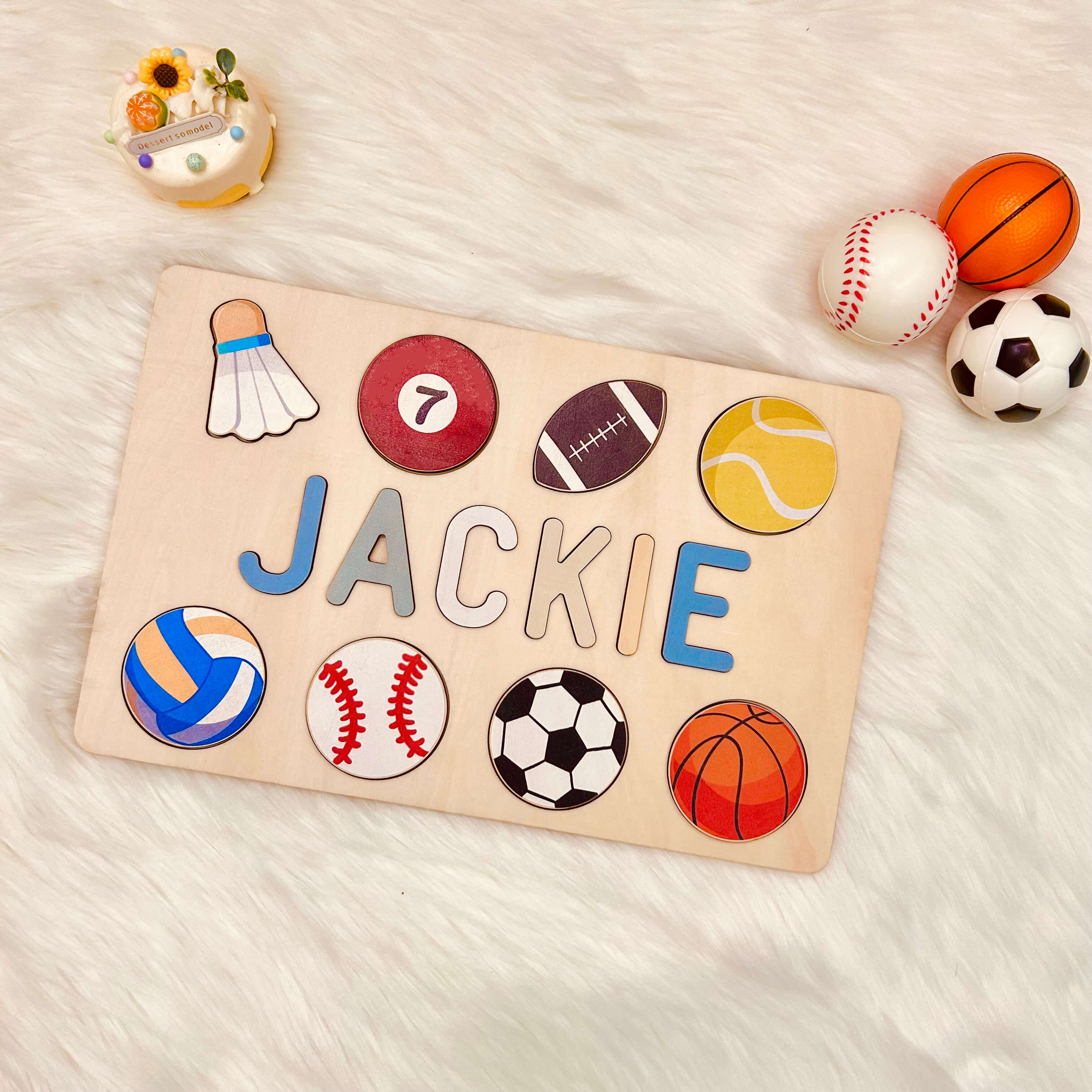 Personalized Ball Name Puzzle - 8 Elements