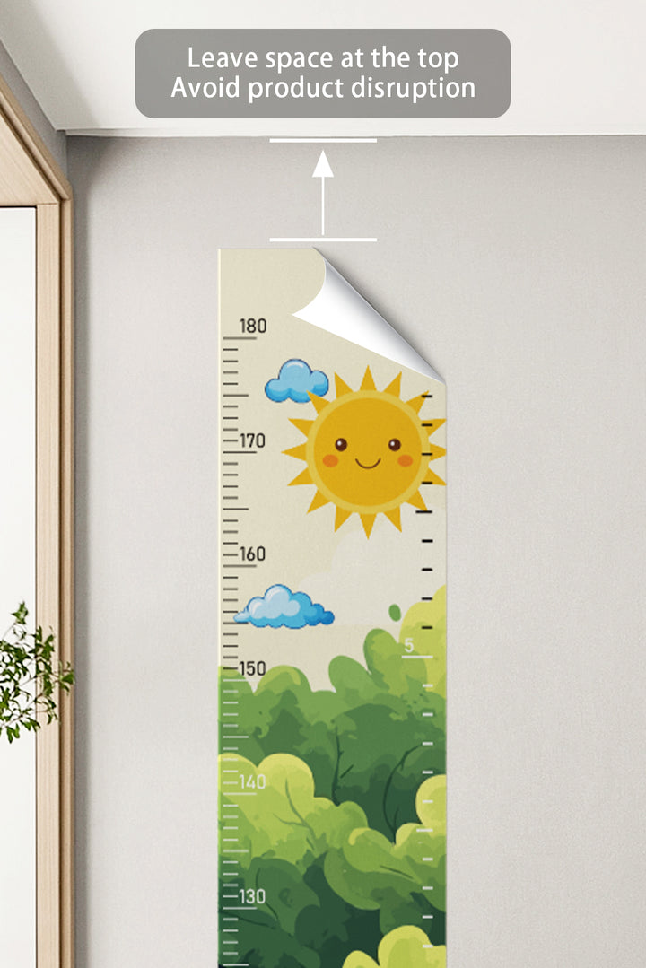 Whimsical Giraffe Growth Chart Wall Decal