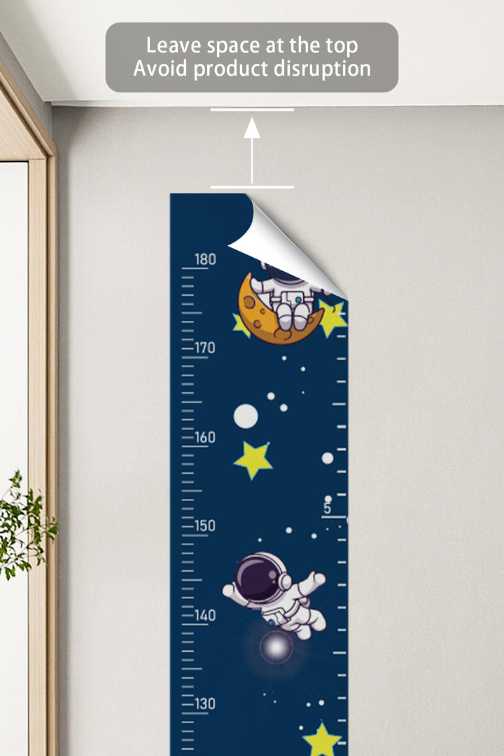 Space Adventure Rocket Growth Chart Wall Decal