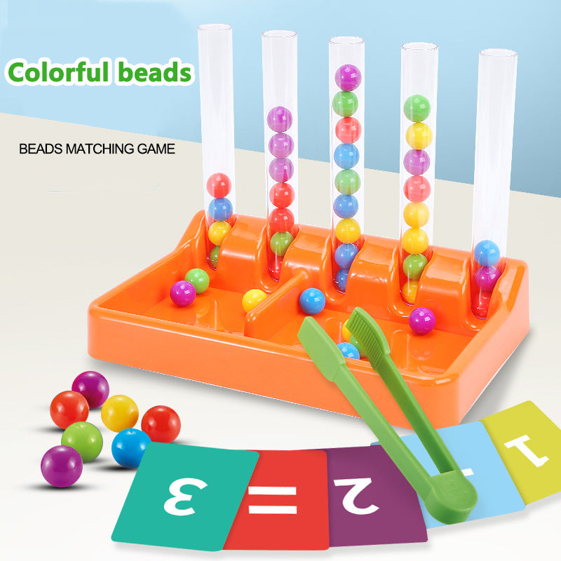 Puzzle rainbow beads clip clip music parent-child interactive toys