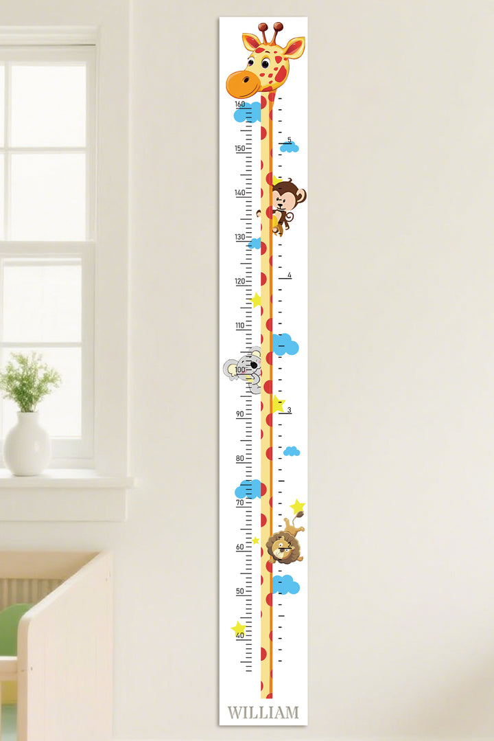 Personlig træ giraf vækstdiagram højde lineal