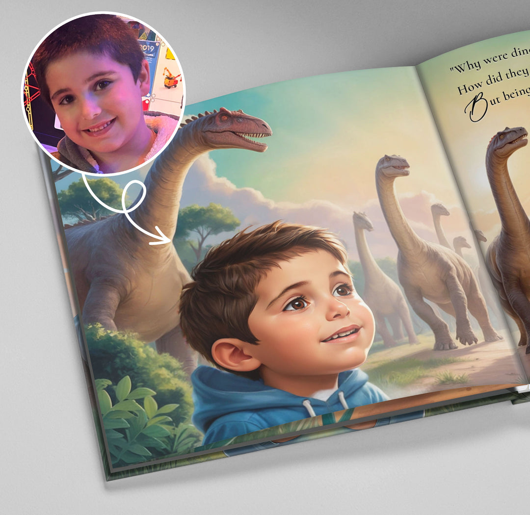 Personalized Dinosaur Adventure Book for Kids