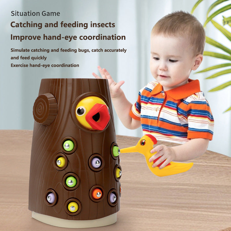 Baby Woodpecker Insect Catching Game Puzzle Toys