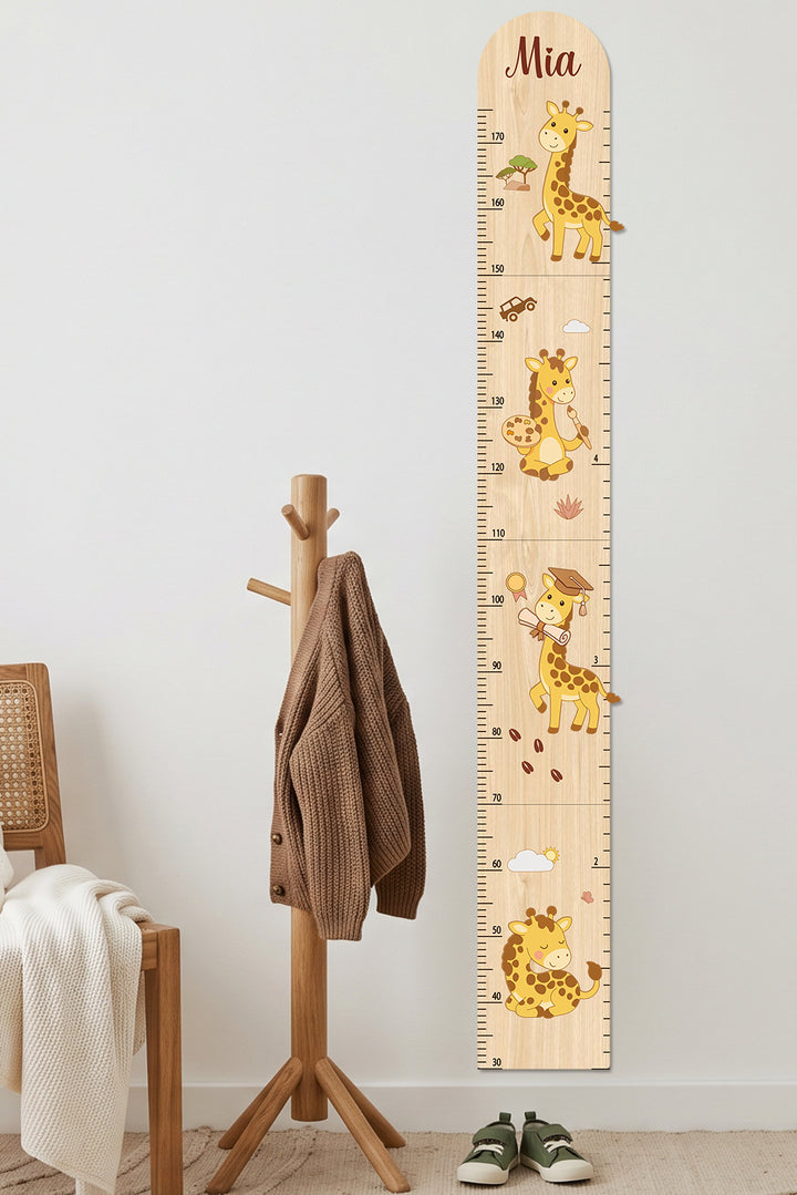 Personalized Wooden Giraffe DIY Growth Chart