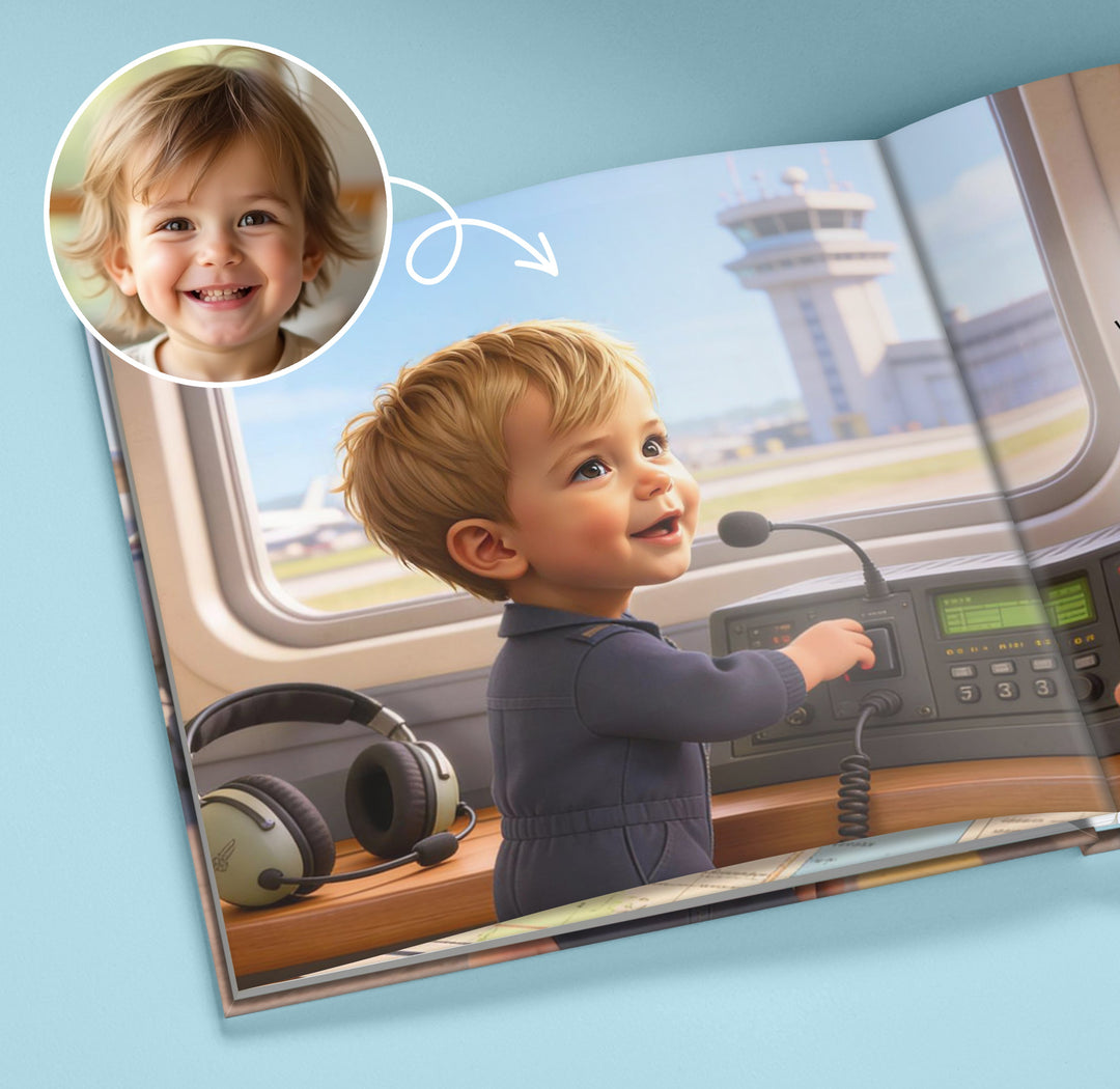 Personalized Little Pilot Adventure Book for Kids