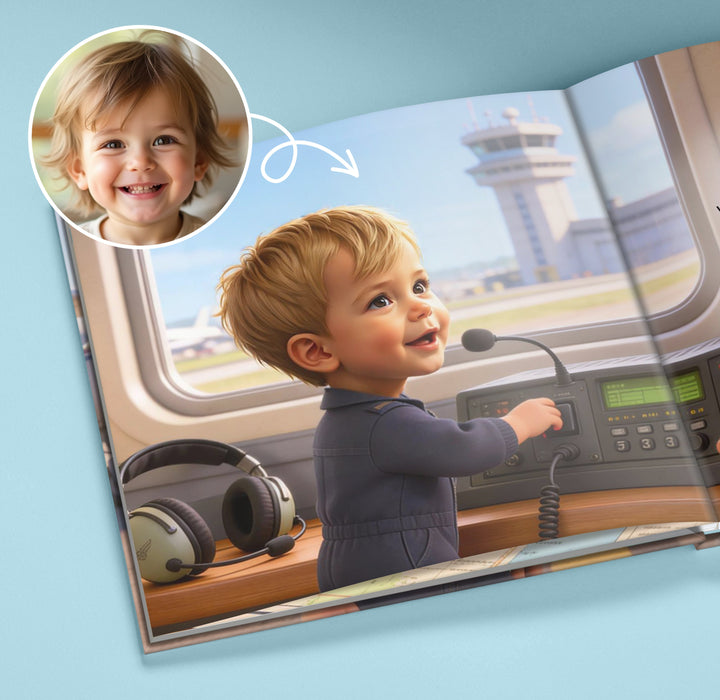 Personalized Little Pilot Adventure Book for Kids