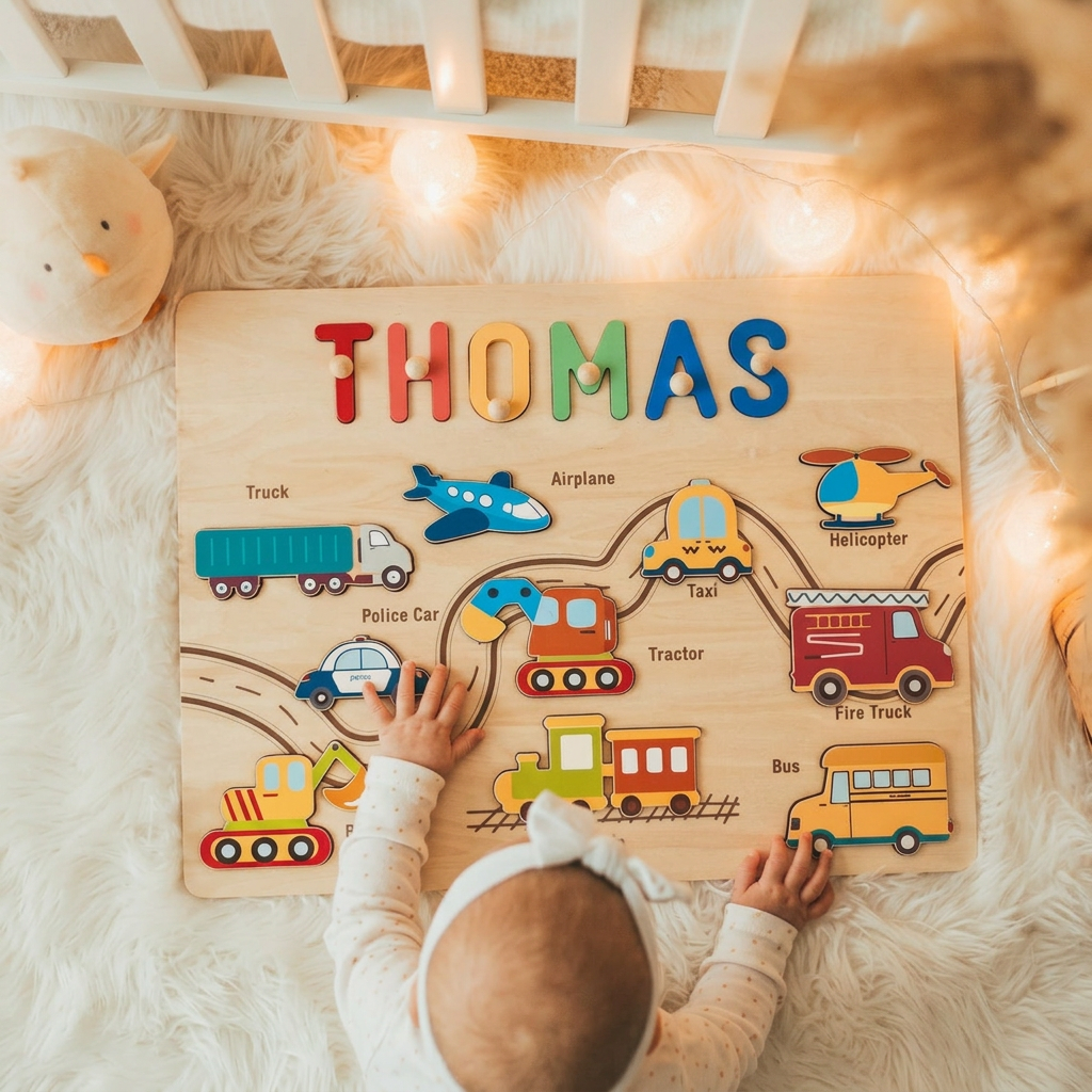 Personalized Traffic Name Puzzle