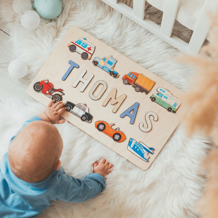 Personlig træ babynavnepuslespil - Trafik