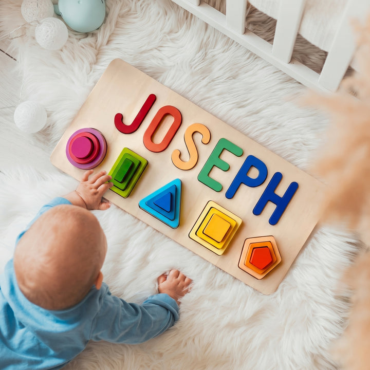 Personalized Wooden Baby Name Stacking Toy