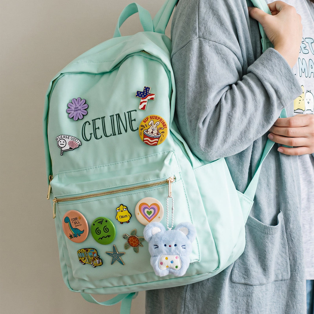 Personalized Badges Backpack with Embroidered Name sokidsun