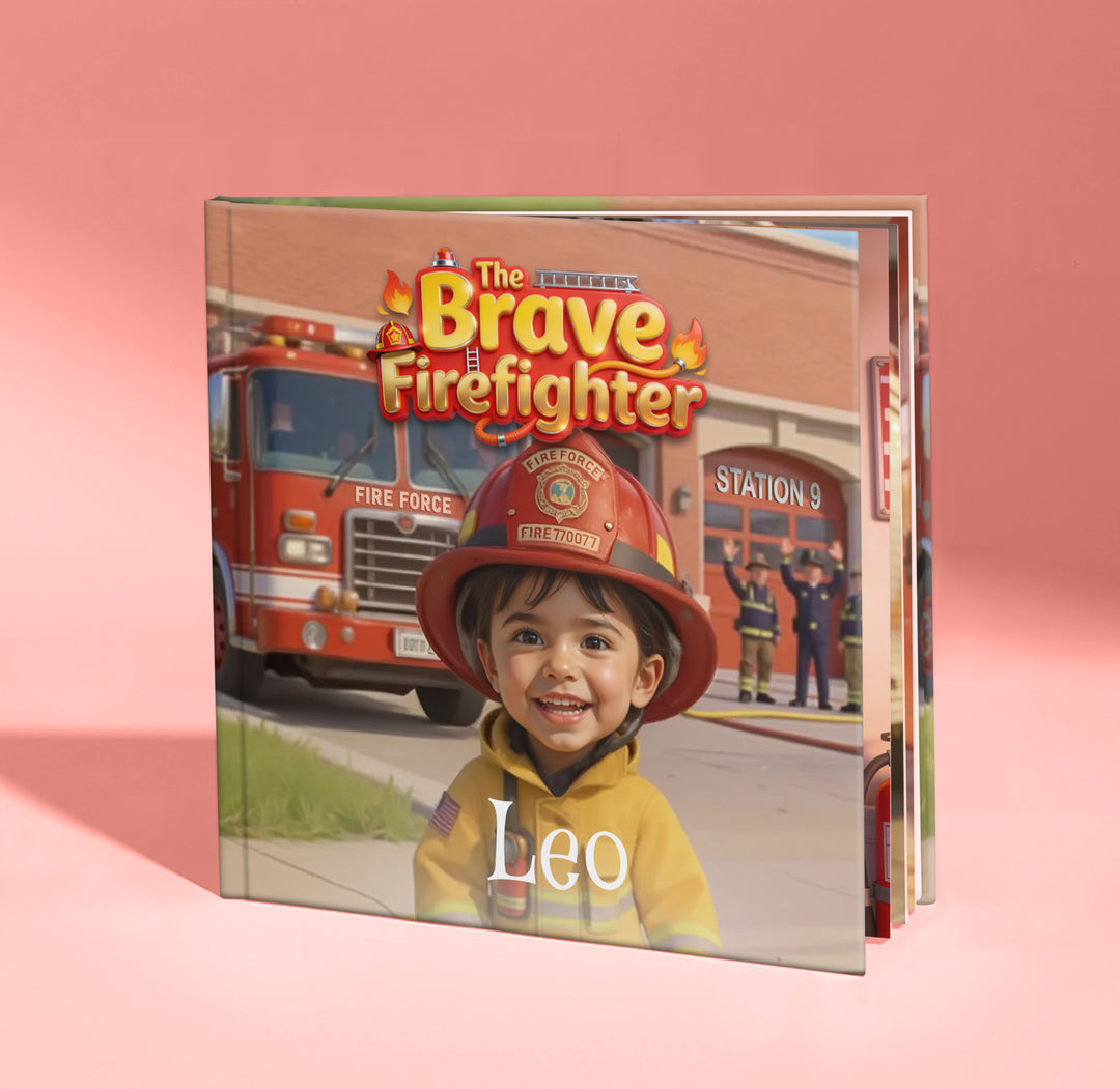 Personalized Brave Firefighter Adventure Book for Kids