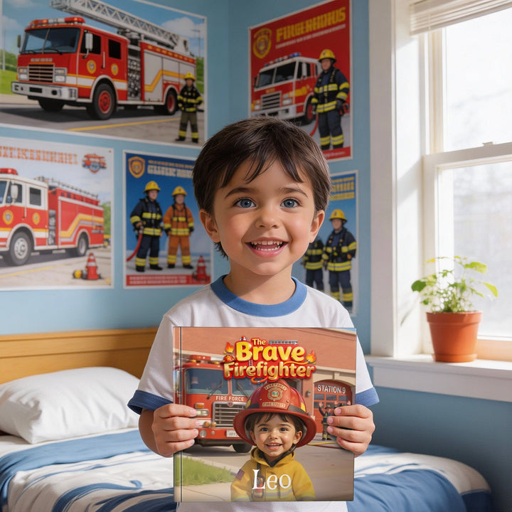 Personalized Brave Firefighter Adventure Book for Kids