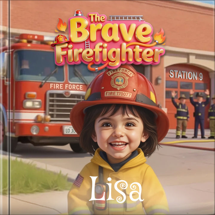 Personalized Brave Firefighter Adventure Book for Kids