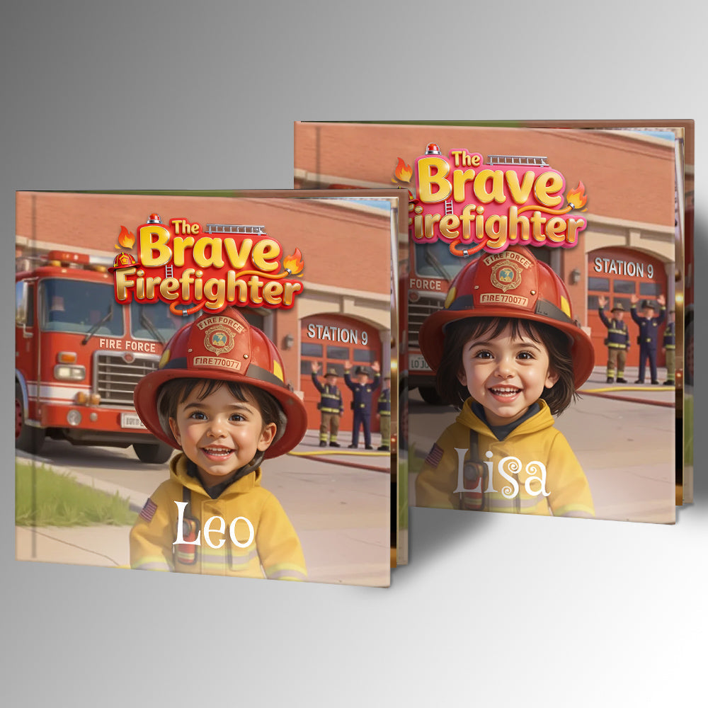 Personalized Brave Firefighter Adventure Book for Kids