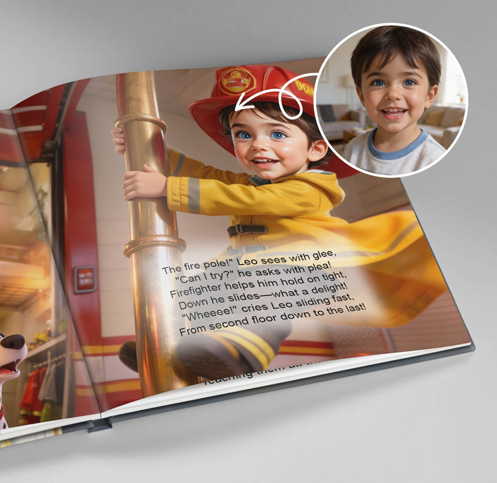 Personalized Brave Firefighter Adventure Book for Kids