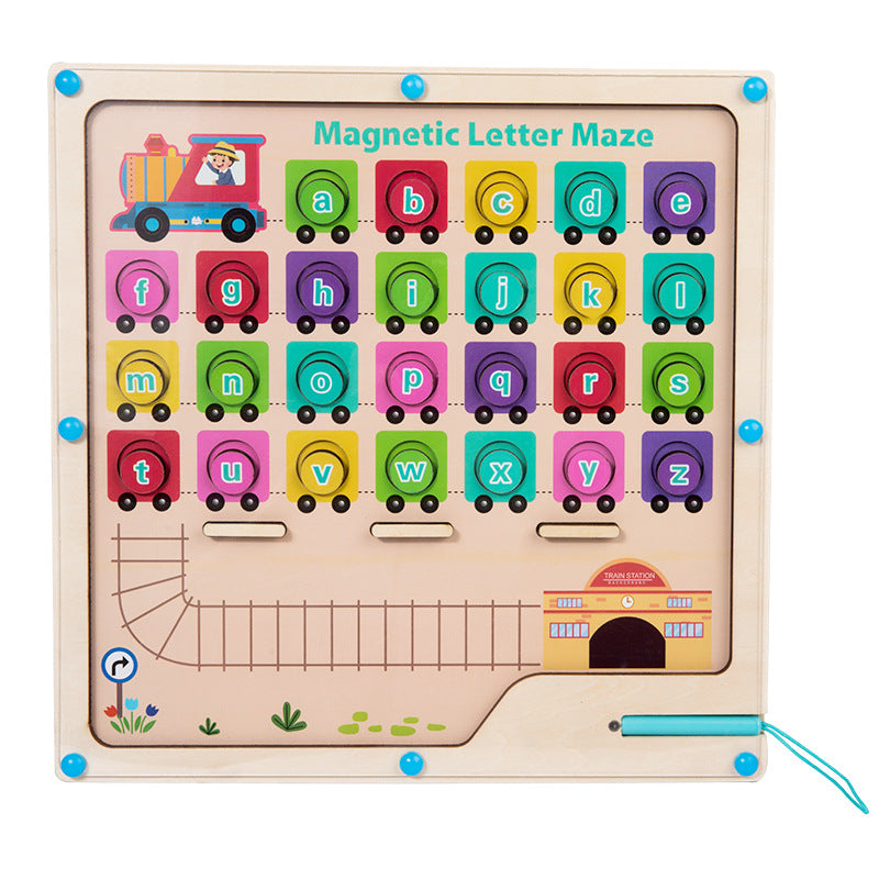 Children's Magnetic Alphabet Matching Walking Matching Board