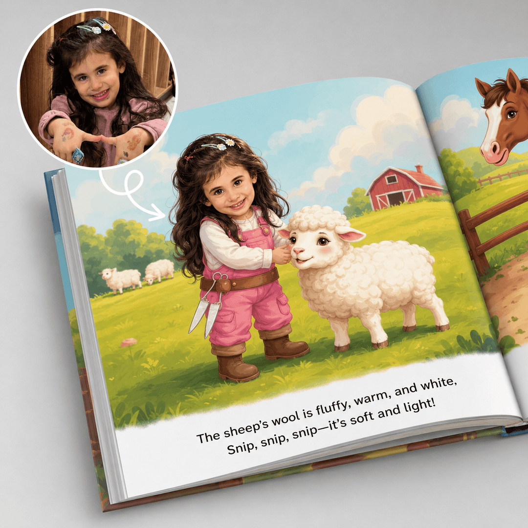 Personalized Farm Adventure Book for Kids Woodemon