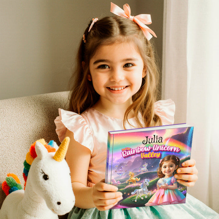 Personalized Rainbow Unicorn Adventure Book for Kids