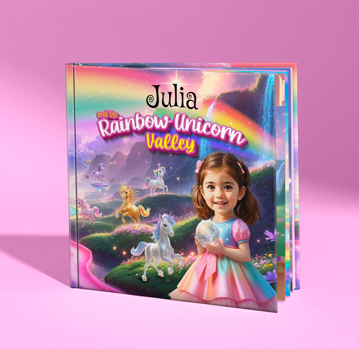 Personalized Rainbow Unicorn Adventure Book for Kids