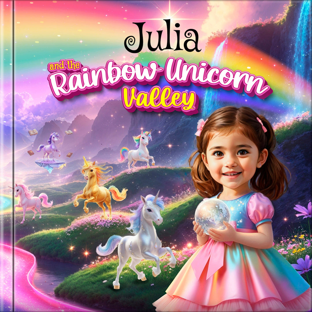 Personalized Rainbow Unicorn Adventure Book for Kids