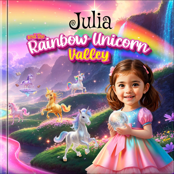 Personalized Rainbow Unicorn Adventure Book for Kids