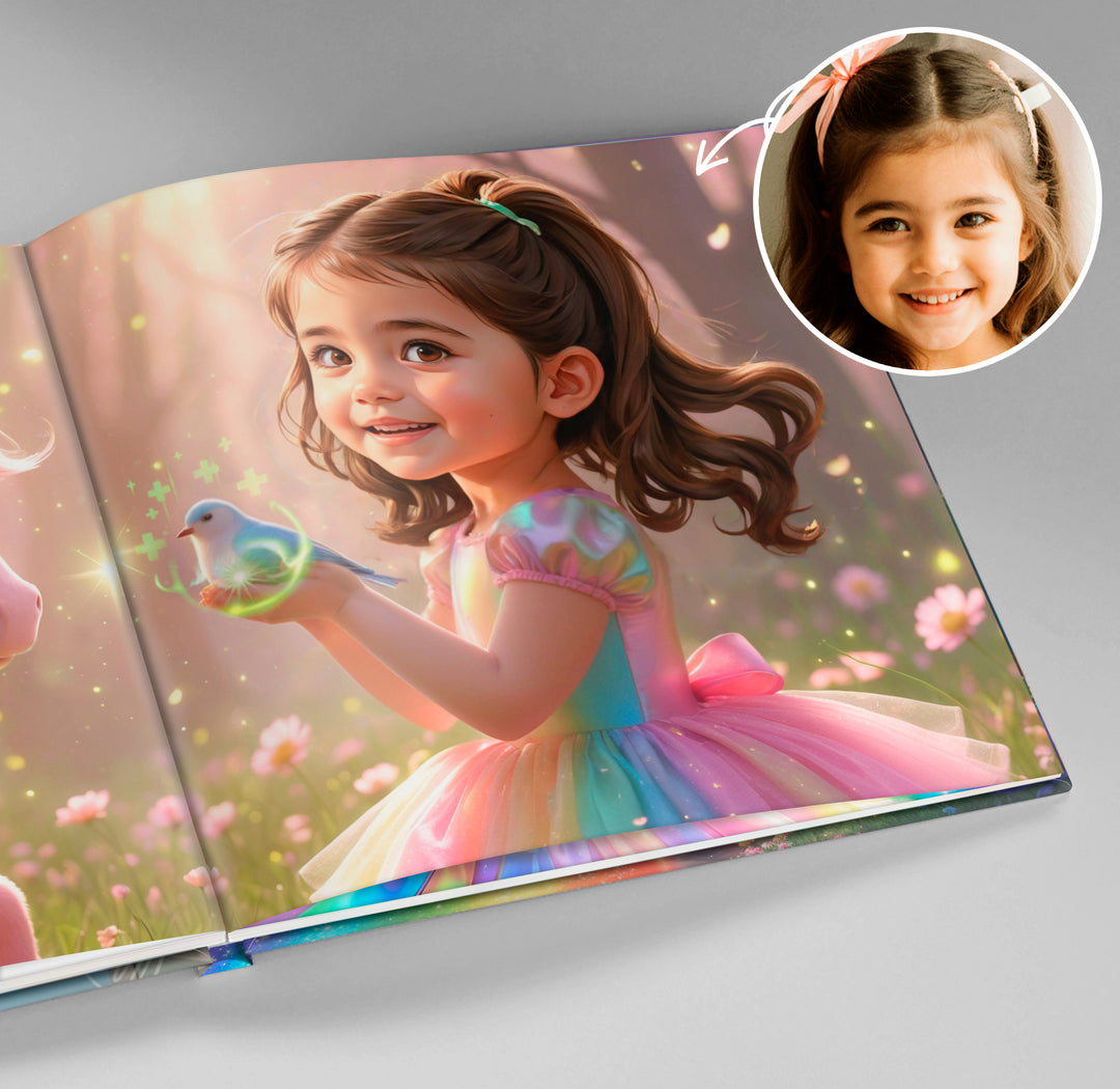 Personalized Rainbow Unicorn Adventure Book for Kids