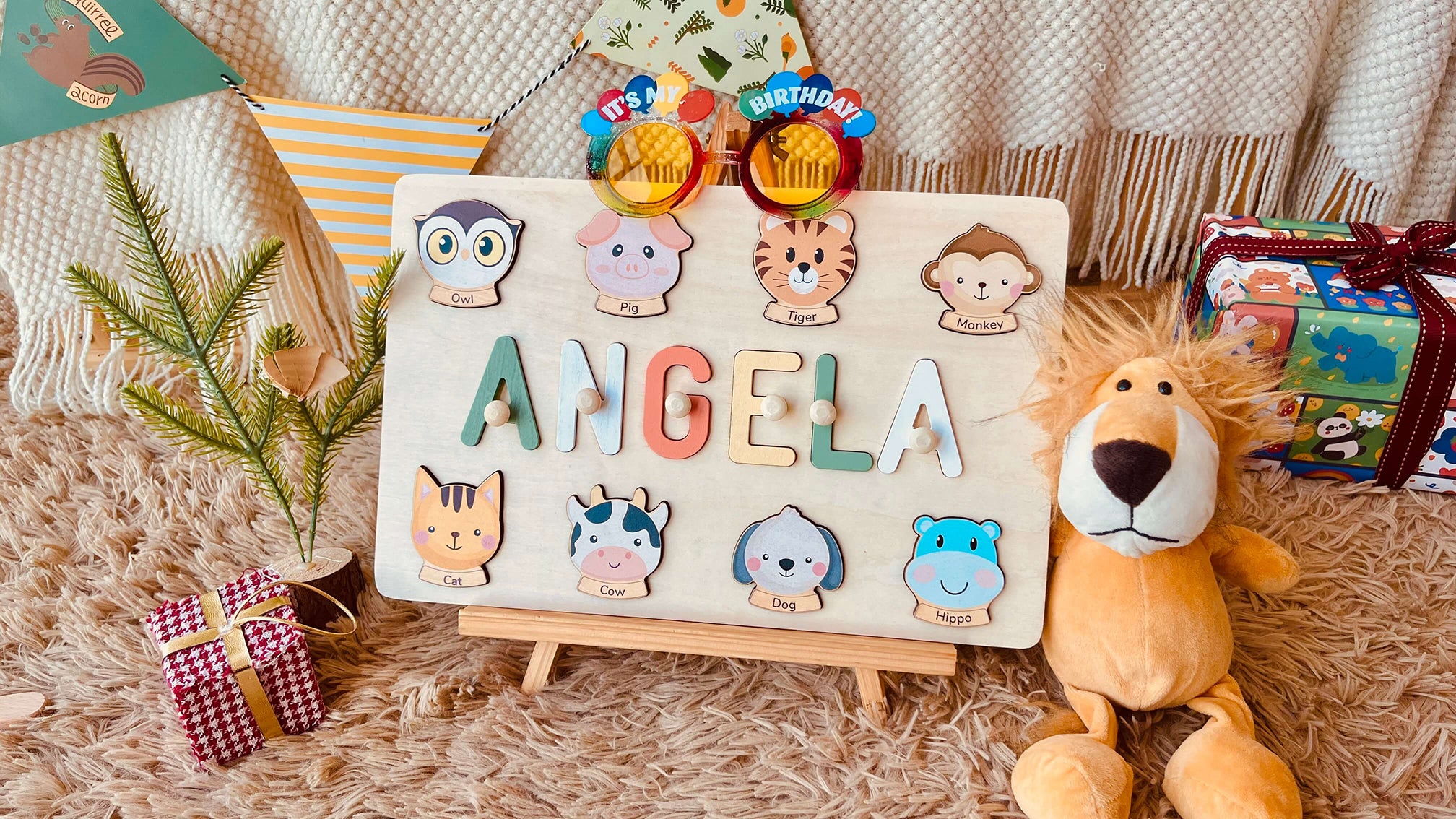 Personalized Name Puzzle for Kids and Babies