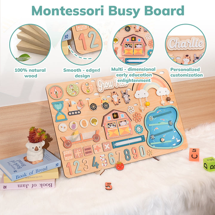 Grow Free Montessori Busy Board
