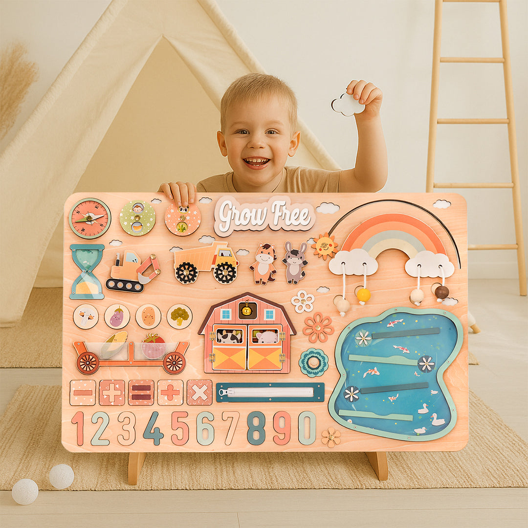 Grow Free Montessori Busy Board