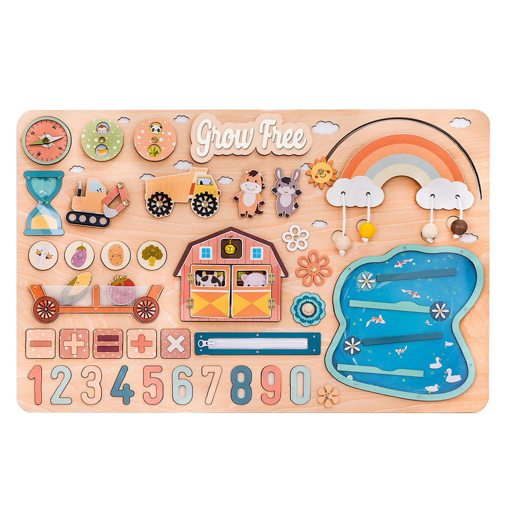Grow Free Montessori Busy Board