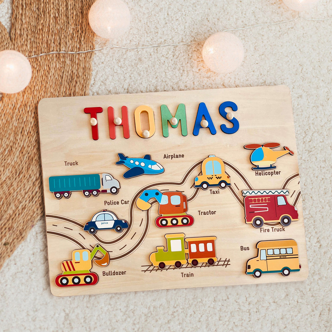 Personalized Traffic Name Puzzle