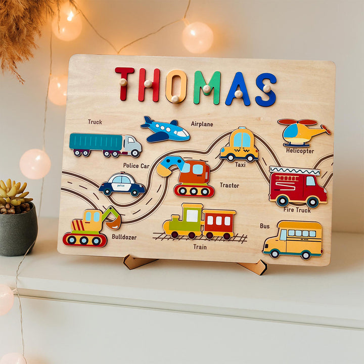 Personalized Traffic Name Puzzle
