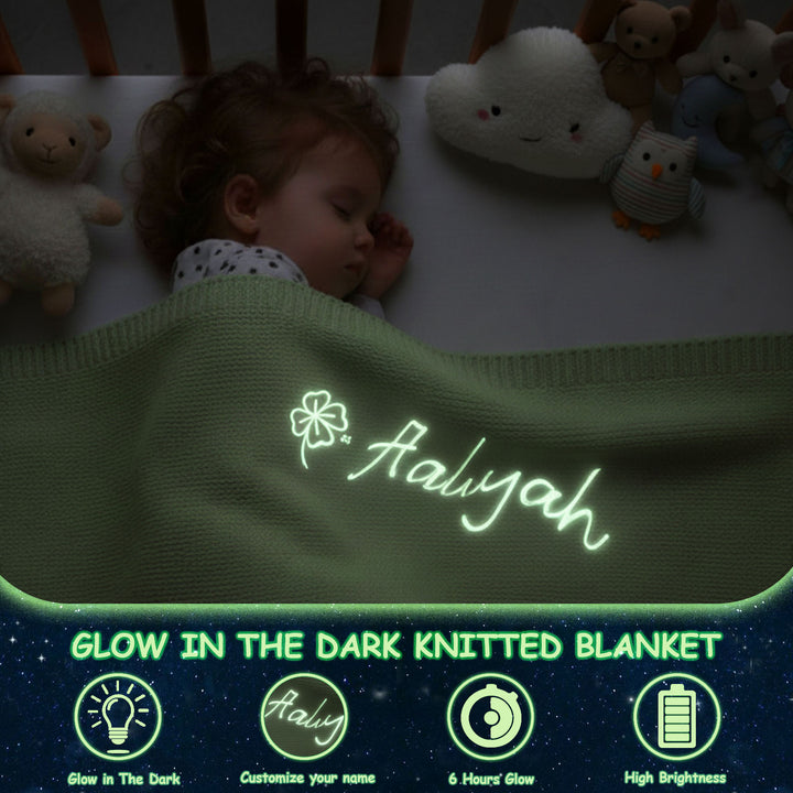 Personalized Glow in the Dark Star Blanket