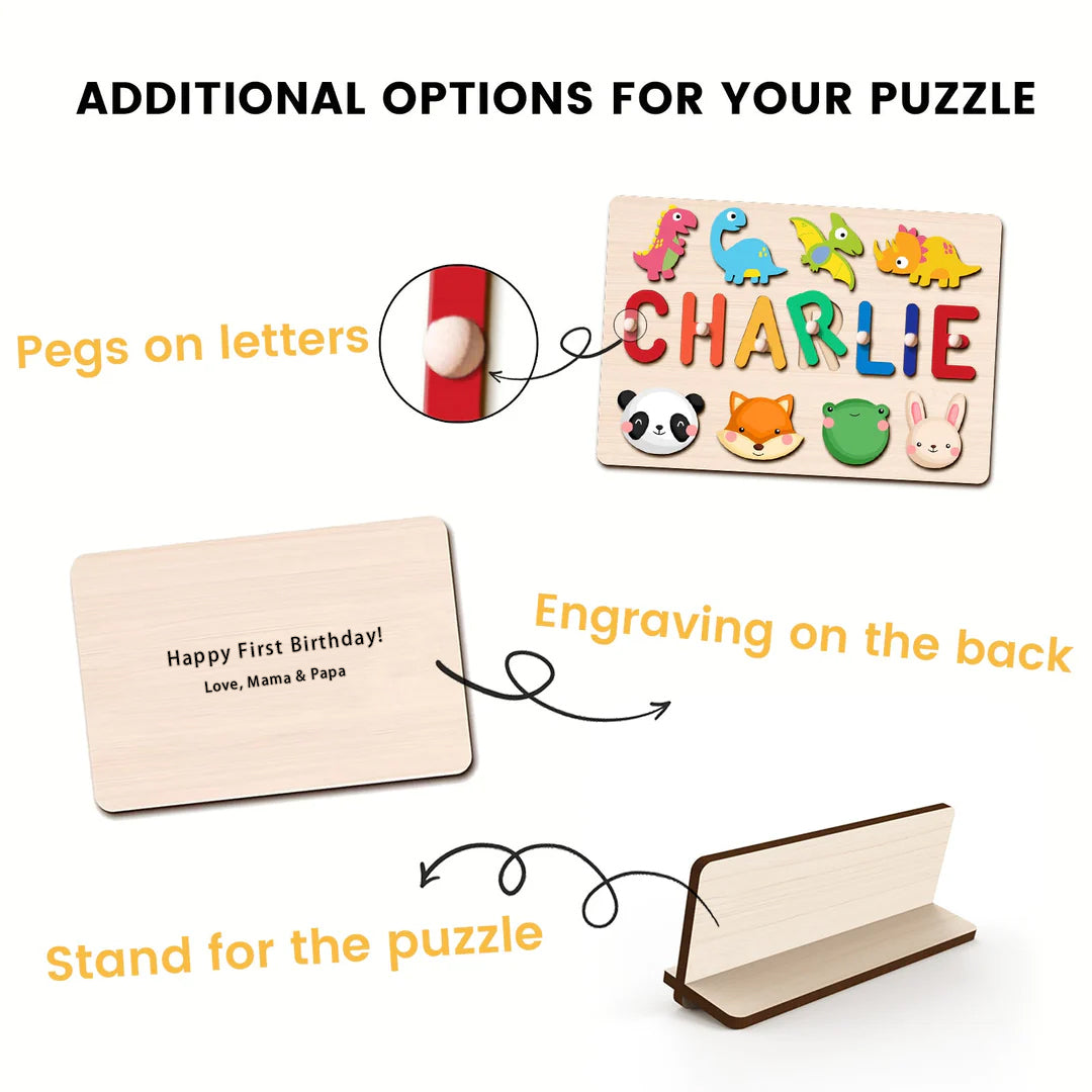 Woodemon Name Puzzle - Additional options For Your Puzzles
