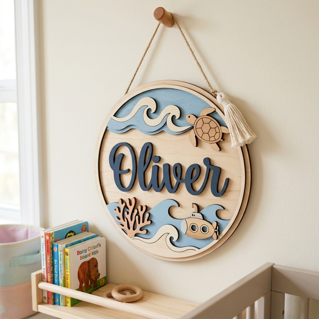 Personalized Kids Name Sign for Door & Wall