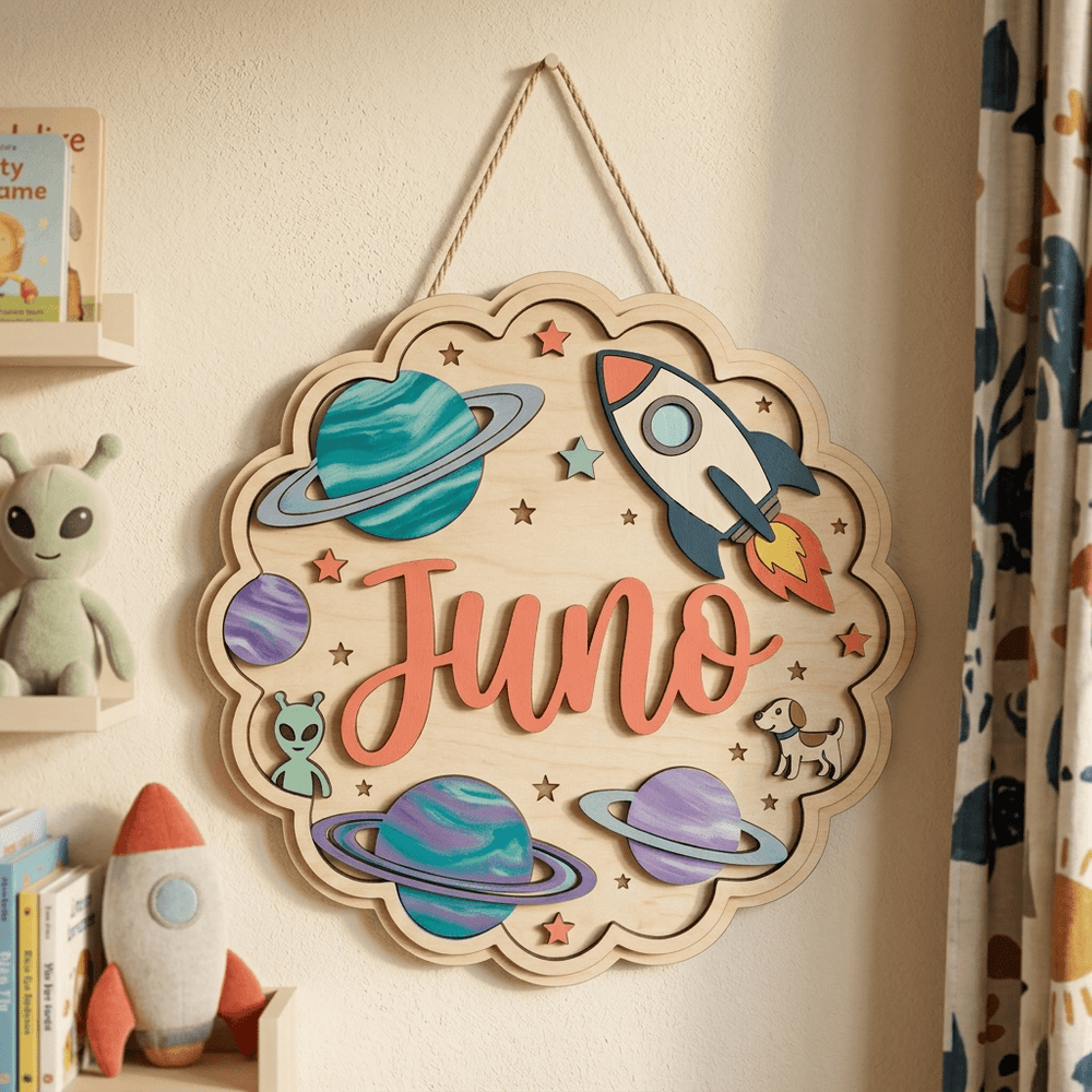 Personalized Kids Name Sign for Door & Wall