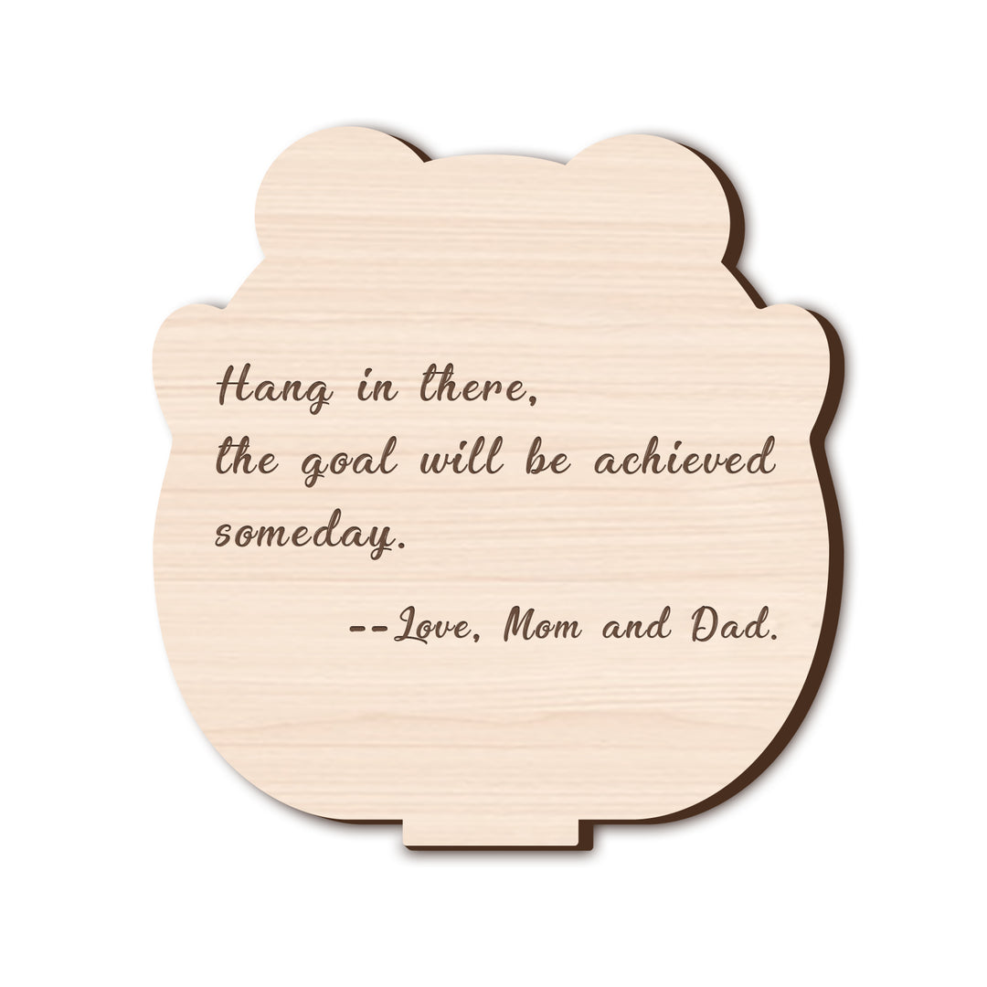 Savings Goal Wooden Sign