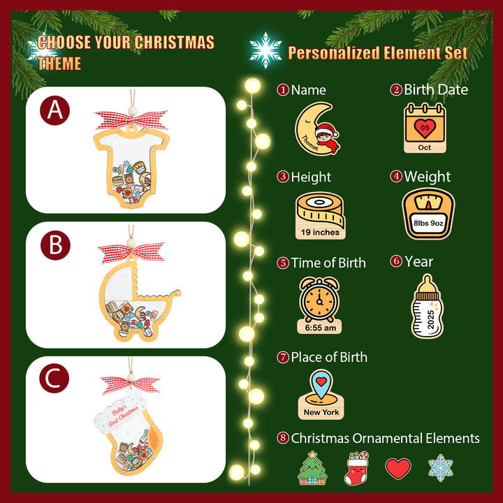 Personalized Baby’s Christmas Ornament