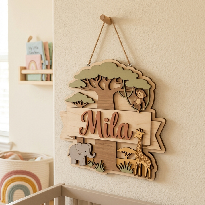 Personalized Kids Name Sign for Door & Wall
