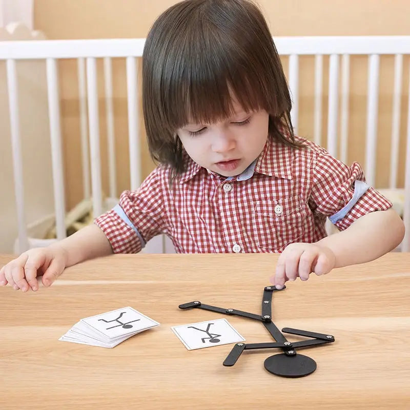 Montessori 24pcs Creativity Matching Puzzles Game Wooden Toys